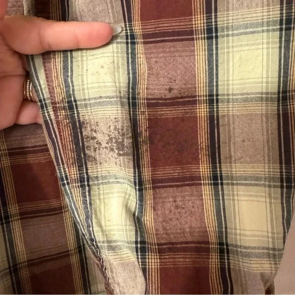 Carhartt Essential Plaid Longsleeve Flannel Shirt  Mens Size L - Picture 4 of 8